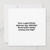 Meau! Meau! Happy Birthday Karte (Rückseite)