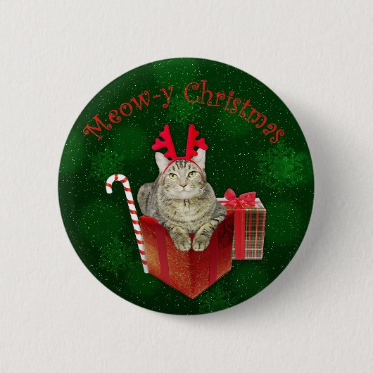 Meau Weihnachten Button (Vorderseite)