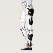 Meau! Whimsical Black Cat Leggings (Links)