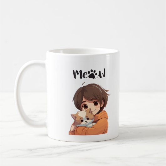 Meaw' Tasse für Cat Lovers (Links)