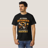 Mécanicien Drôle Garage Mécano Magicien Humour T-Shirt (Vorne ganz)