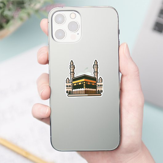 Mecca Kaaba Muslim Art Aufkleber (Telefon)