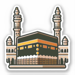 Mecca Kaaba Muslim Art Aufkleber