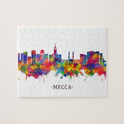 Mecca KSA Skyline Puzzle (Horizontal)