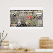 Mecca Pleiades Muster 2 Poster (Küche)