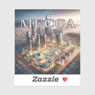 Mecca Saudi Arabien 3 Zoll Vinyl Sticker
