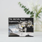Meccano Postcard - Flat Earth Meme Postkarte (Stehend Vorderseite)