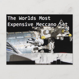 Meccano Postcard - Flat Earth Meme Postkarte