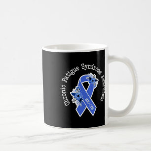 Mecfs Chronic Fatigue Syndrome Awareness Floral Bl Kaffeetasse