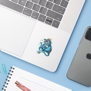 Mech Dragon Custom-Cut Vinyl Sticker