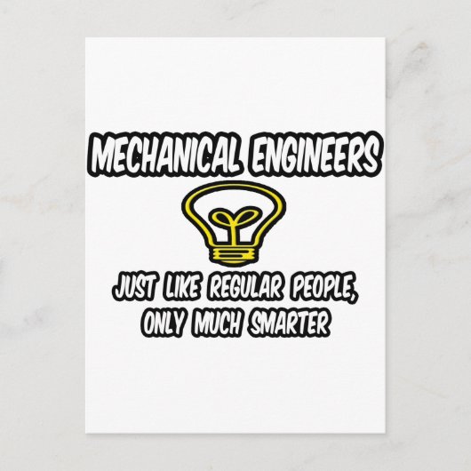 Mech Engineers... Regelmäßige Leute, nur schlauer Postkarte (Vorderseite)