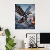 Mecha-Adler-Schmiede Poster (Heimbüro)