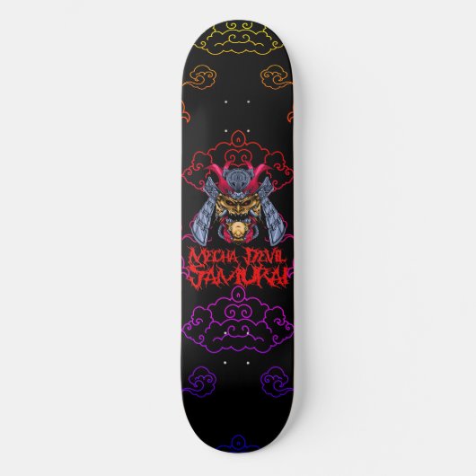 Mecha Devil Samurai Skateboard (Vorderseite)