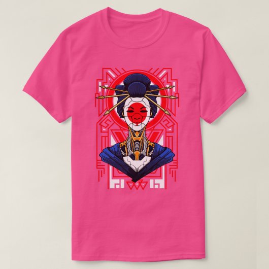 Mecha Geisha Cyborg T-Shirt (Design vorne)