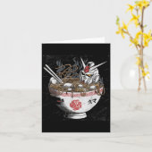 Mecha Japanese Mecha Robot Head Anime Art Ukiyo-e Karte (Gelbe Blume)