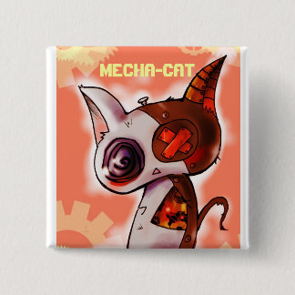Mecha-Katze Rosa Button