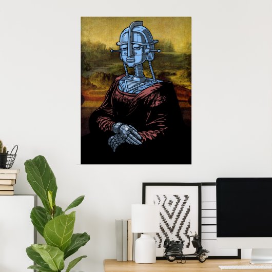 Mecha Lisa Poster (Heimbüro)