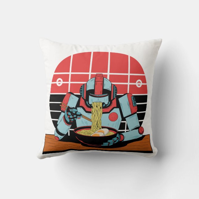 Mecha Ramen Kissen (Rückseite)
