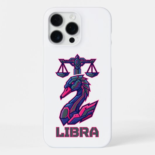 Mecha SciFi Cyber Libra Zodiac Gaming Rüstung iPhone Hülle (Rückseite)