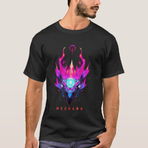 Mecha Tokyo, japanische Cyberpunk-Roboter-Illustra T-Shirt