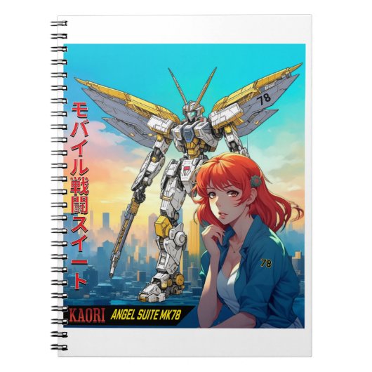 MECHA WARRIOR - KAORI'S ANGEL SUITE MK78 NOTIZBLOCK (Vorderseite)