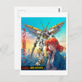 MECHA WARRIOR - KAORI'S ANGEL SUITE MK78 POSTKARTE (Vorne/Hinten)