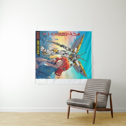 MECHA WARRIOR - KAORI'S ANGEL SUITE MK78 WANDTEPPICH (Beispiel (Horizontal))