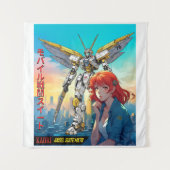 MECHA WARRIOR - KAORI'S ANGEL SUITE MK78 WANDTEPPICH (Vorderseite)