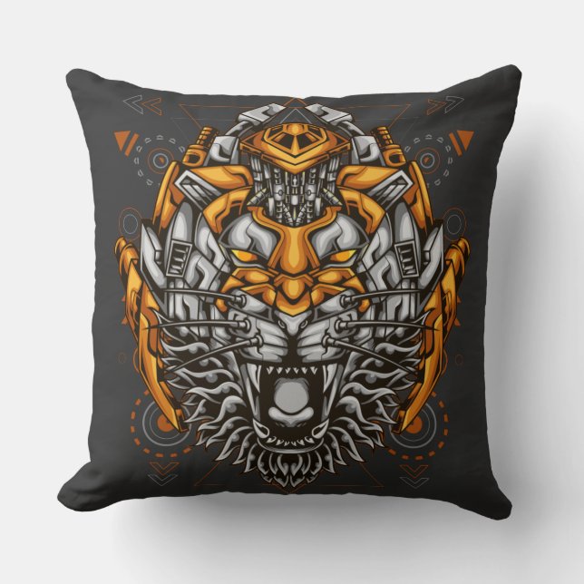 Mecha Warriors Kissen (Vorderseite)