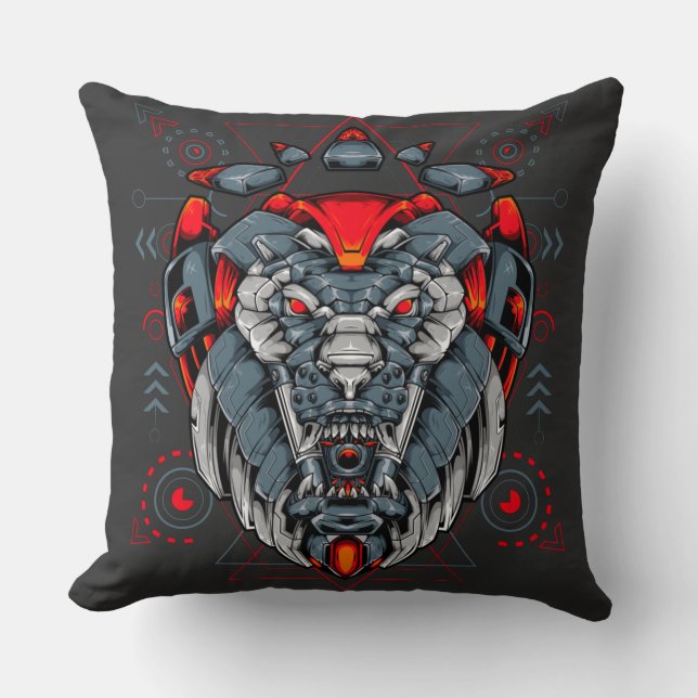 Mecha Warriors Kissen (Vorderseite)