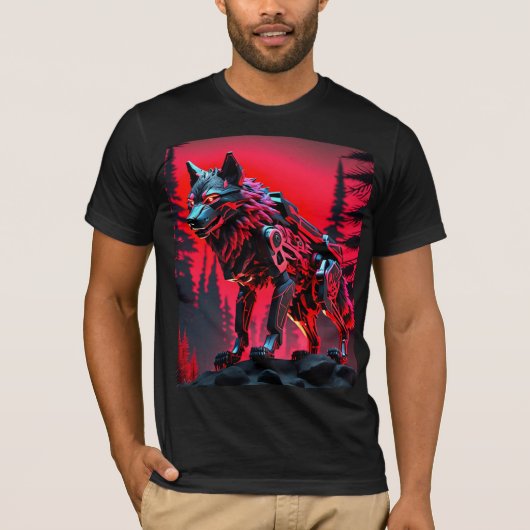 Mecha Wolf T-Shirt (Vorderseite)