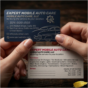 Mechani Service Auto-Reparatur & Auto-Klimaanlagen Visitenkarte