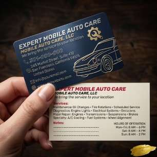 Mechani Service Auto-Reparatur & Auto-Klimaanlagen Visitenkarte