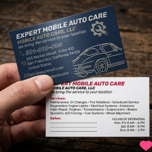 Mechani Service Auto-Reparatur & Auto-Klimaanlagen Visitenkarte