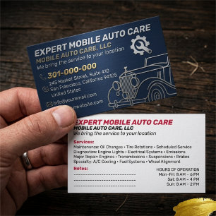 Mechani Service Auto-Reparatur & Auto-Klimaanlagen Visitenkarte