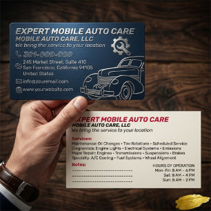 Mechani Service Auto-Reparatur & KFZ-Klimaanlagens Visitenkarte