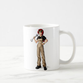 Mechanic Anime Girl Kaffeetasse