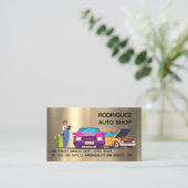 Mechanic Auto Repair Shop Visitenkarte (Stehend Vorderseite)