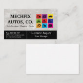 Mechanic | Auto Service Dept Visitenkarte (Vorne/Hinten)