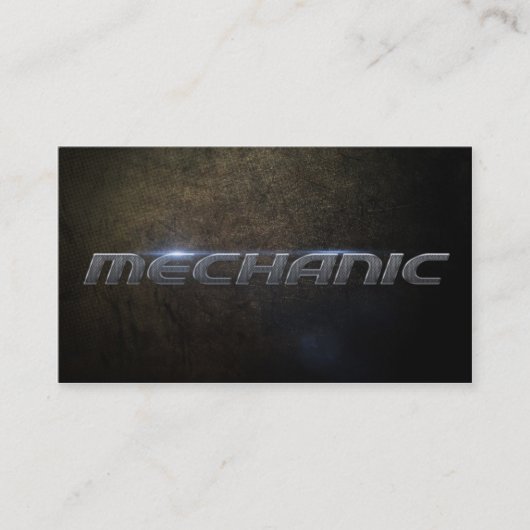 Mechanic Business card Visitenkarte (Vorderseite)