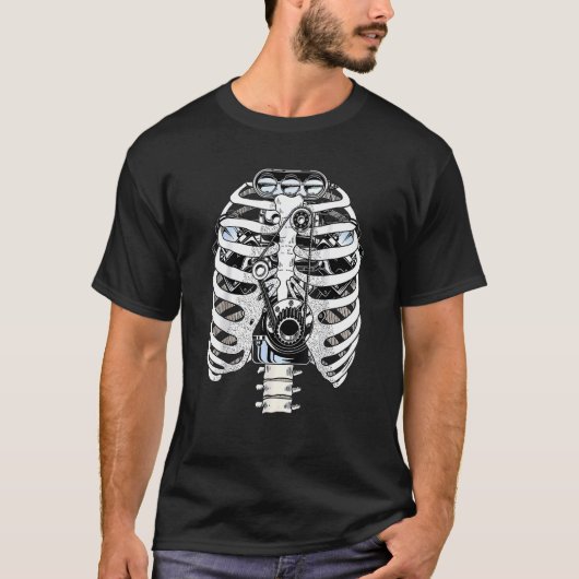 Mechanic Car Engineer Skeleton Mechanics T-Shirt (Vorderseite)