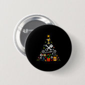 Mechanic Christmas Ornament Tree In Garage Car Mec Button (Vorne & Hinten)