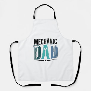 Mechanic Dad Vintage Tool Typography Design_1 Schürze