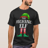 Mechanic Elf Matching Familie Weihnachten Pajama T-Shirt (Vorderseite)