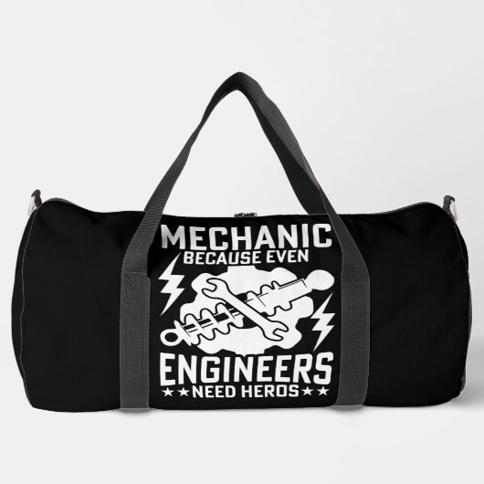 Mechanic Engineers Need Heroes Duffle Bag (Vorderseite)