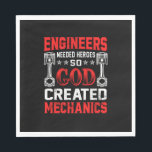 Mechanic Engineers Needed Heroes Serviette<br><div class="desc">Mechanic Engineers Needed Heroes</div>