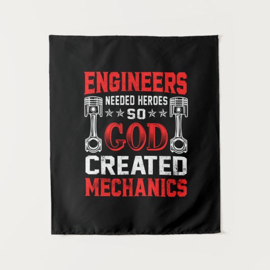 Mechanic Engineers Needed Heroes Wandteppich (Vorderseite)