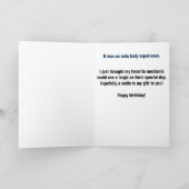 Mechanic Funny Birthday Karte (Innenseite)