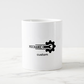 Mechanic-Getriebe-Logo – Automobildesign & Werksta Jumbo-Tasse