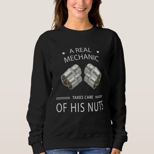 Mechanic Handyman Saying 1 Sweatshirt (Vorderseite)